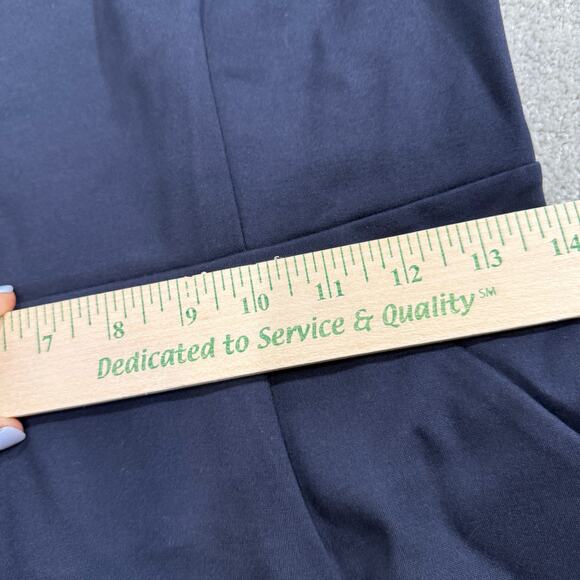 Quince NWT Ultra Stretch Ponte Cap Sleeve Dress Navy Blue Sheath Sml Classic - Picture 12 of 14